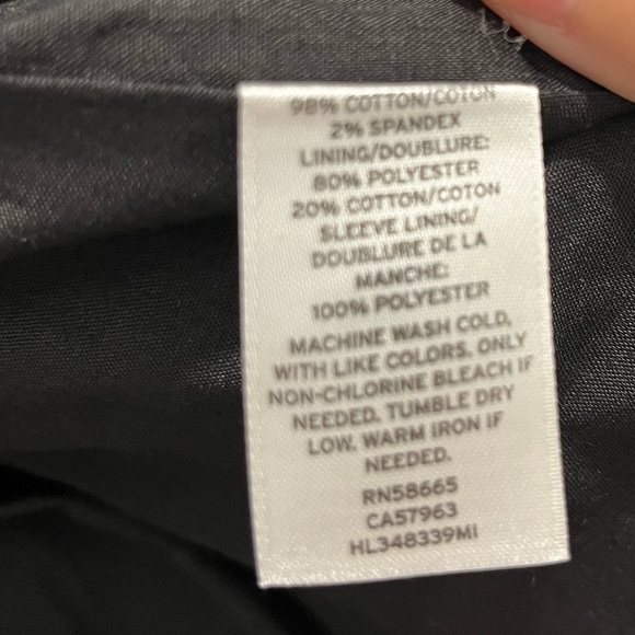 Hinge black one button velvet stretch blazer size medium back box pleats - Picture 8 of 8